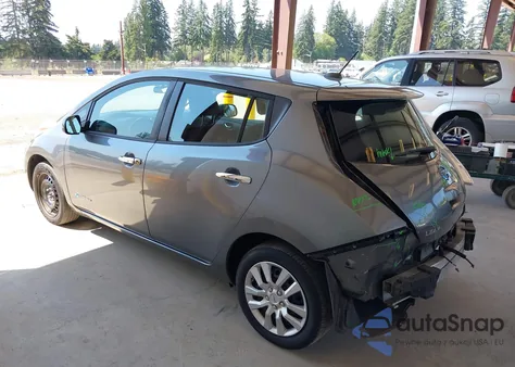 2015 Nissan Leaf S z USA, uszkodzony, nr VIN 1N4AZ0CP2FC303684
